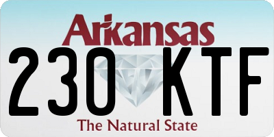 AR license plate 230KTF