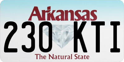 AR license plate 230KTI