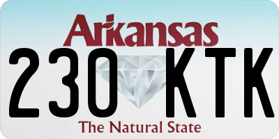 AR license plate 230KTK