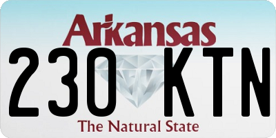 AR license plate 230KTN