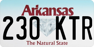 AR license plate 230KTR