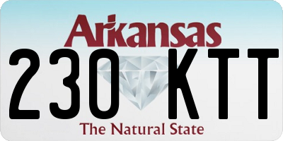 AR license plate 230KTT