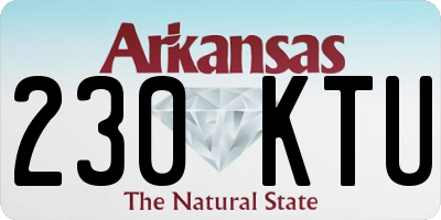 AR license plate 230KTU