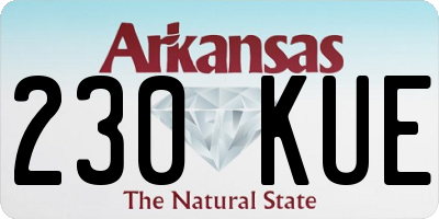 AR license plate 230KUE