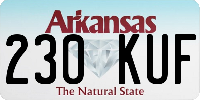 AR license plate 230KUF