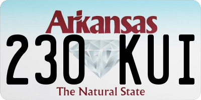 AR license plate 230KUI