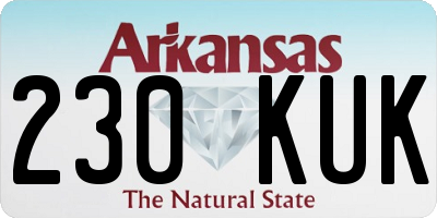 AR license plate 230KUK