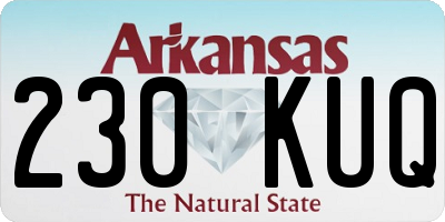 AR license plate 230KUQ