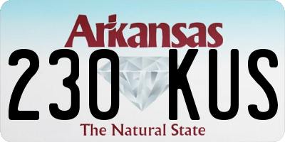 AR license plate 230KUS