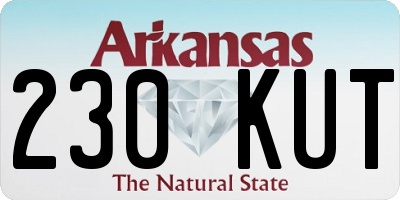 AR license plate 230KUT