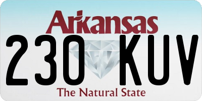 AR license plate 230KUV