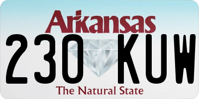AR license plate 230KUW