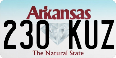 AR license plate 230KUZ