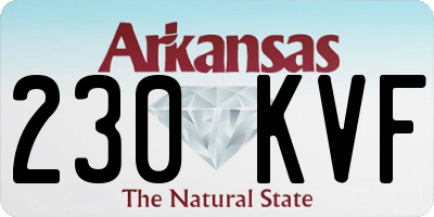 AR license plate 230KVF