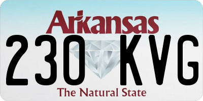 AR license plate 230KVG