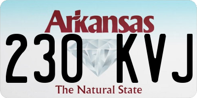 AR license plate 230KVJ