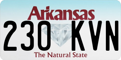 AR license plate 230KVN