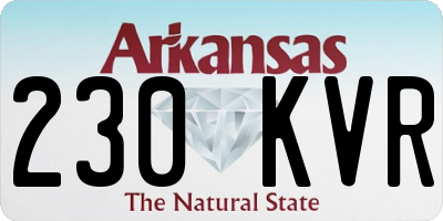 AR license plate 230KVR