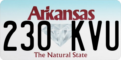 AR license plate 230KVU