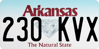 AR license plate 230KVX