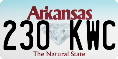 AR license plate 230KWC