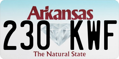 AR license plate 230KWF