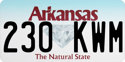 AR license plate 230KWM