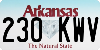 AR license plate 230KWV