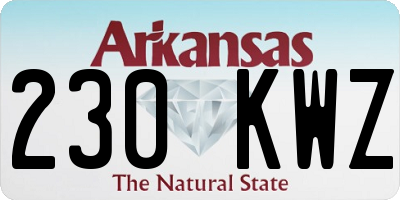 AR license plate 230KWZ