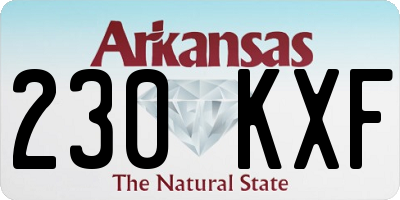 AR license plate 230KXF