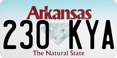 AR license plate 230KYA