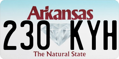 AR license plate 230KYH