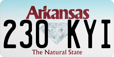 AR license plate 230KYI