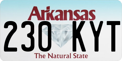 AR license plate 230KYT