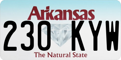 AR license plate 230KYW