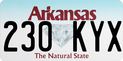 AR license plate 230KYX