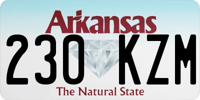 AR license plate 230KZM