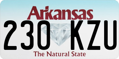AR license plate 230KZU