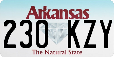 AR license plate 230KZY