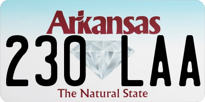 AR license plate 230LAA