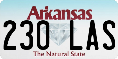 AR license plate 230LAS