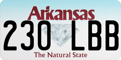 AR license plate 230LBB