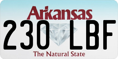 AR license plate 230LBF