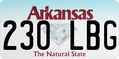 AR license plate 230LBG