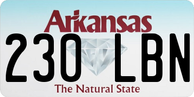 AR license plate 230LBN
