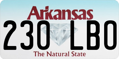 AR license plate 230LBO