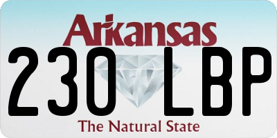 AR license plate 230LBP