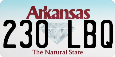 AR license plate 230LBQ