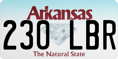 AR license plate 230LBR
