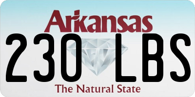 AR license plate 230LBS
